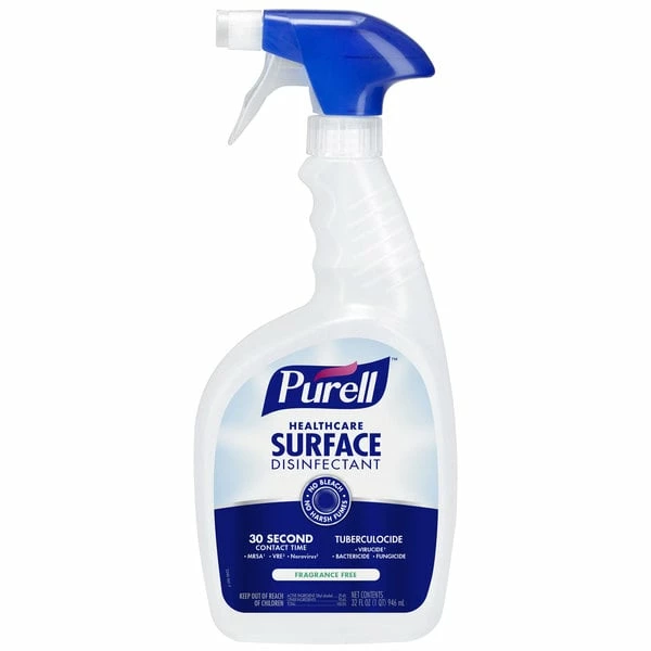 PURELL® Purell 3340-12 1 Qt. / 32 Oz. Fragrance Free Healthcare Surface Disinfectant - 12/Case 2 PURELL® Purell 3340-12 1 Qt. / 32 Oz. Fragrance Free Healthcare Surface Disinfectant - 12/Case - Image 2
