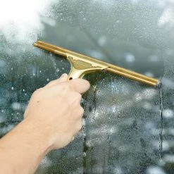 Unger® Unger GS250 GoldenClip 10" Window Squeegee With Brass Handle