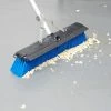 Carlisle 3621961814 Sweep Complete 18" Push Broom With Blue Unflagged Bristles And 60" Handle With Squeegee -GOJO Sale Online 1122701