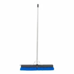 Carlisle 3621962414 Sweep Complete 24" Push Broom With Blue Unflagged Bristles And 60" Handle With Squeegee -GOJO Sale Online 1122803