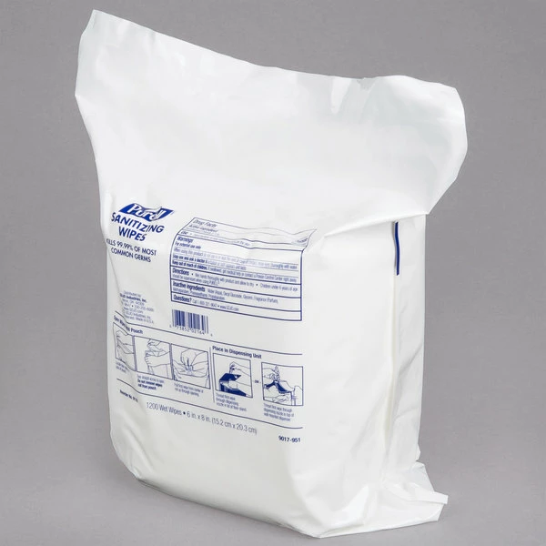 Purell® 9118-02 Hand Sanitizing Wipes, 1200 Count Refill Bag 3 Purell® 9118-02 Hand Sanitizing Wipes, 1200 Count Refill Bag - Image 3