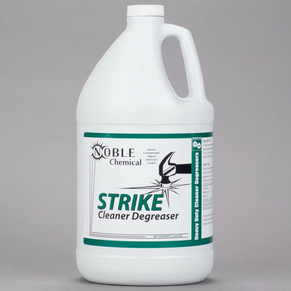 Noble Chemical 1 Gallon / 128 Oz. Strike All Purpose Cleaner Degreaser - 4/Case 2 Noble Chemical 1 Gallon / 128 Oz. Strike All Purpose Cleaner Degreaser - 4/Case - Image 2