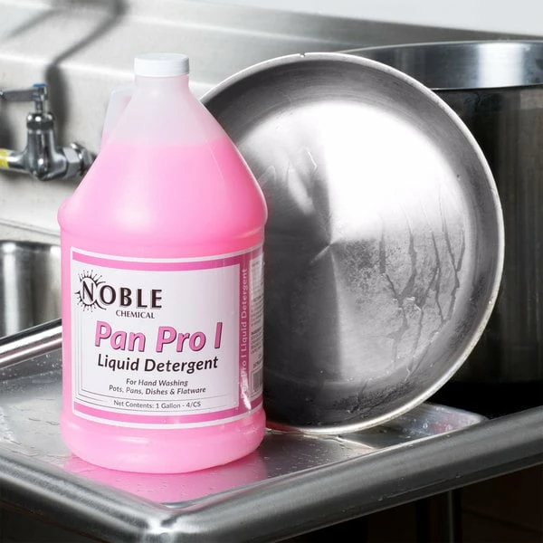 Noble Chemical Pan Pro I 1 Gallon / 128 Oz. Pot & Pan Soap 1 Noble Chemical Pan Pro I 1 Gallon / 128 Oz. Pot & Pan Soap