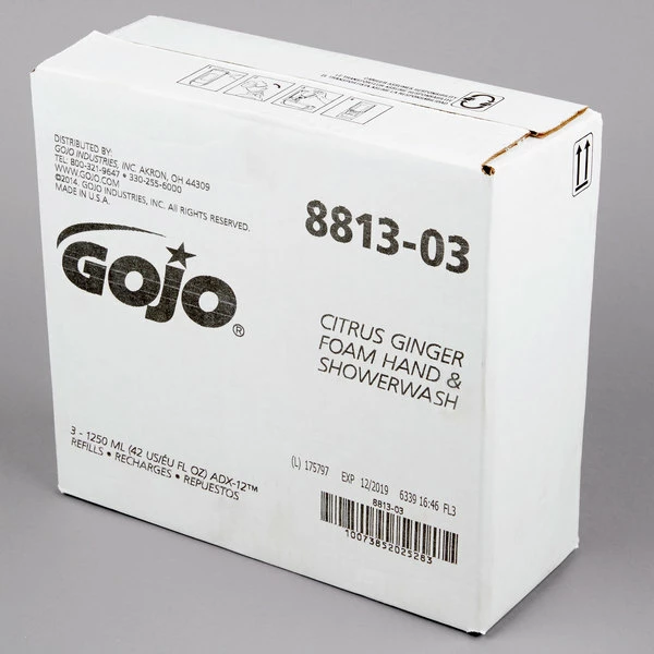 GOJO® 8813-03 ADX 1250 ML Citrus Ginger Foam Hand & Showerwash - 3/Case 6 GOJO® 8813-03 ADX 1250 ML Citrus Ginger Foam Hand & Showerwash - 3/Case - Image 6