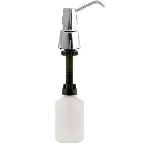 Bobrick B-8231 Chrome Counter Mount Push Button Foaming Soap Dispenser 1 Bobrick B-8231 Chrome Counter Mount Push Button Foaming Soap Dispenser