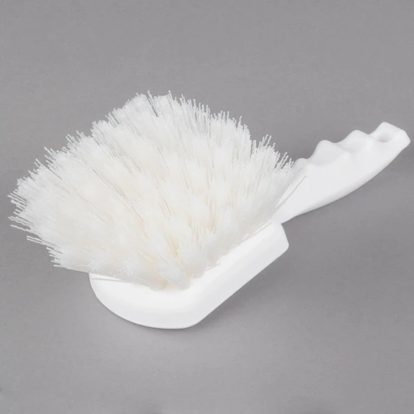 Carlisle 40541EC02 Sparta Spectrum 8" White General Clean Up / Pot Scrub Brush 3 Carlisle 40541EC02 Sparta Spectrum 8" White General Clean Up / Pot Scrub Brush - Image 3