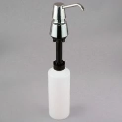 Bobrick B-823 Chrome Counter Mount Push Button Foaming Soap Dispenser