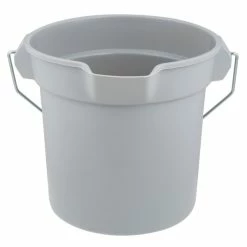 Rubbermaid FG296300GRAY BRUTE 10 Qt. Gray Round Bucket -GOJO Sale Online 1684298