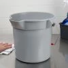 Rubbermaid FG296300GRAY BRUTE 10 Qt. Gray Round Bucket -GOJO Sale Online 1713567