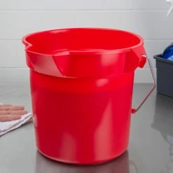 Rubbermaid FG296300RED BRUTE 10 Qt. Red Round Bucket -GOJO Sale Online 1735599