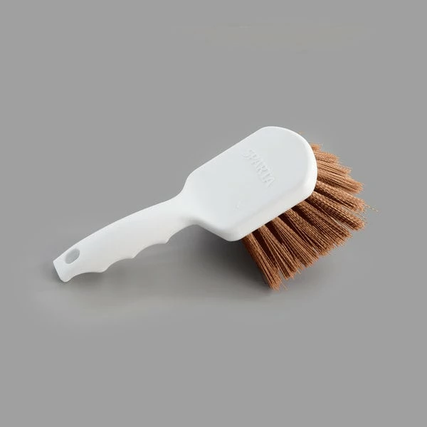 Carlisle 40541EC25 Sparta Spectrum 8" Tan General Clean Up / Pot Scrub Brush 2 Carlisle 40541EC25 Sparta Spectrum 8" Tan General Clean Up / Pot Scrub Brush - Image 2