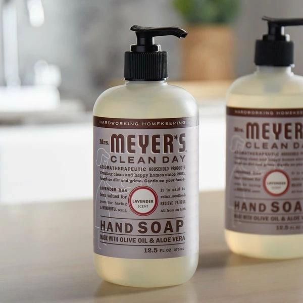 Mrs. Meyer's® Mrs. Meyer's Clean Day 651311 12.5 Oz. Lavender Scented Hand Soap With Pump - 6/Case 1 Mrs. Meyer's® Mrs. Meyer's Clean Day 651311 12.5 Oz. Lavender Scented Hand Soap With Pump - 6/Case