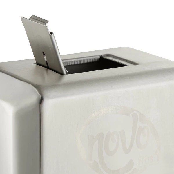 Novo By Noble Chemical Novo 40 Oz. Stainless Steel Surface Mounted Foaming Soap / Sanitizer Dispenser 4 Novo By Noble Chemical Novo 40 Oz. Stainless Steel Surface Mounted Foaming Soap / Sanitizer Dispenser - Image 4