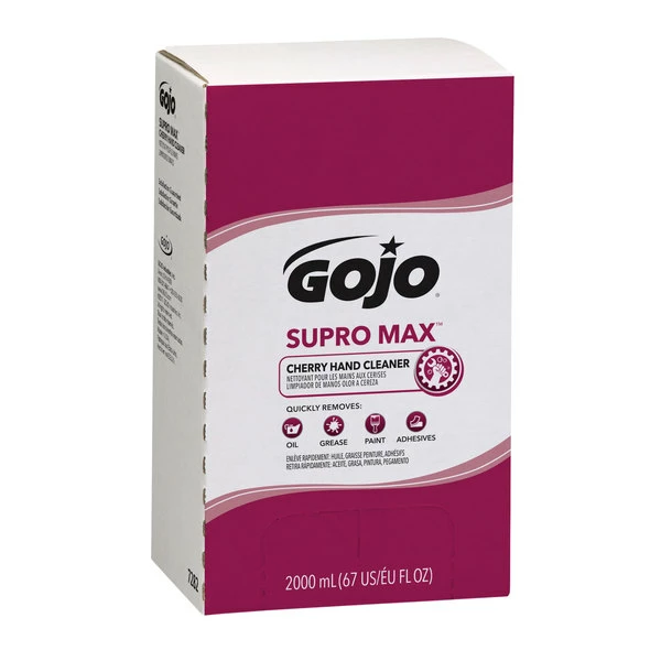 GOJO® 7282-04 TDX 2000 ML Supro Max Cherry Hand Cleaner - 4/Case 1 GOJO® 7282-04 TDX 2000 ML Supro Max Cherry Hand Cleaner - 4/Case