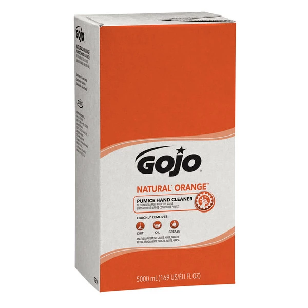 GOJO® 7556-02 TDX 5000 ML Natural Orange Pumice Hand Cleaner - 2/Case 1 GOJO® 7556-02 TDX 5000 ML Natural Orange Pumice Hand Cleaner - 2/Case