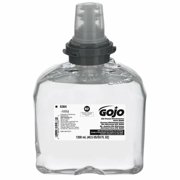 GOJO® 6364-02 TFX 1200 ML E2 Sanitizing Foam Hand Soap - 2/Case 1 GOJO® 6364-02 TFX 1200 ML E2 Sanitizing Foam Hand Soap - 2/Case