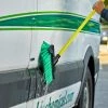 Carlisle 36129775 Flo Thru 10" Green Unflagged Dual Surface Vehicle And Wall Cleaning Brush -GOJO Sale Online 1916791