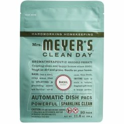 Mrs. Meyer's® Mrs. Meyer's Clean Day 306686 20-Count Basil Dishwasher Pac - 6/Case