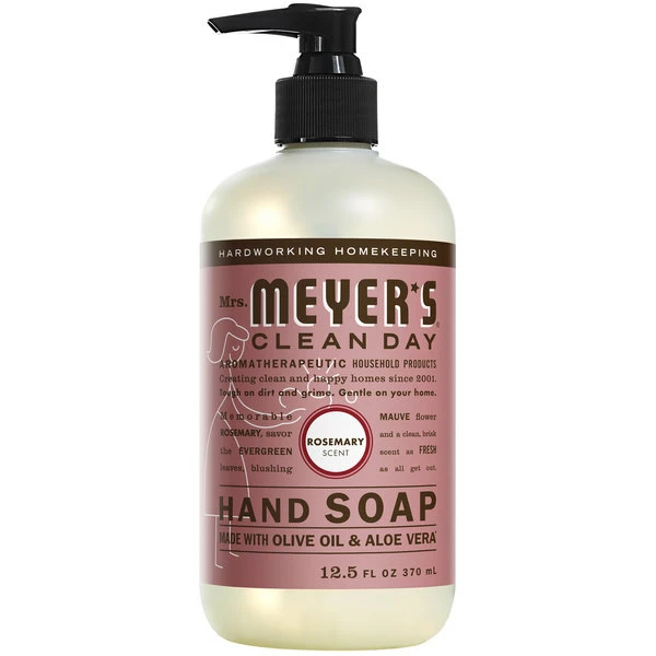 Mrs. Meyer's® Mrs. Meyer's Clean Day 662033 12.5 Oz. Rosemary Scented Hand Soap With Pump - 6/Case 1 Mrs. Meyer's® Mrs. Meyer's Clean Day 662033 12.5 Oz. Rosemary Scented Hand Soap With Pump - 6/Case