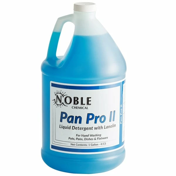 Noble Chemical Pan Pro II 1 Gallon / 128 Oz. Pot & Pan Detergent With Lanolin 2 Noble Chemical Pan Pro II 1 Gallon / 128 Oz. Pot & Pan Detergent With Lanolin - Image 2
