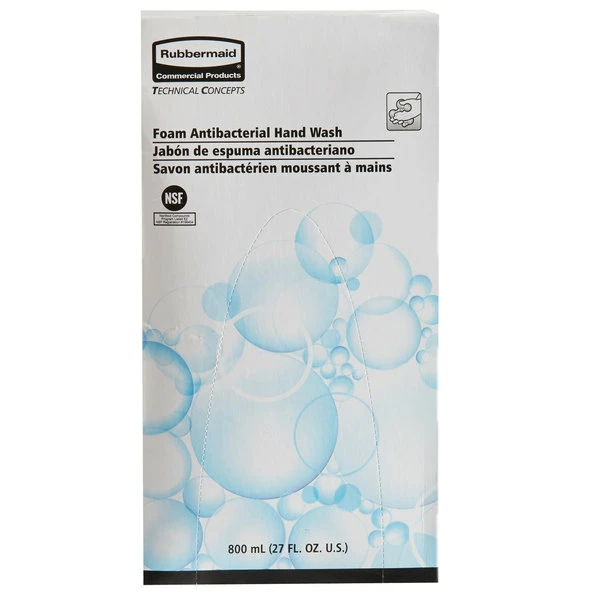Rubbermaid 2018598 800 ML Manual Foam Antibacterial Hand Soap Refill 4 Rubbermaid 2018598 800 ML Manual Foam Antibacterial Hand Soap Refill - Image 4