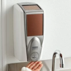 Rubbermaid 1980828 Lumecel™ 1100 ML White / Grey Pearl Automatic Hands Free Soap Dispenser