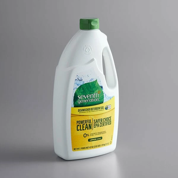 Seventh Generation 22171 42 Oz. Lemon Dishwasher Detergent Gel - 6/Case 1 Seventh Generation 22171 42 Oz. Lemon Dishwasher Detergent Gel - 6/Case
