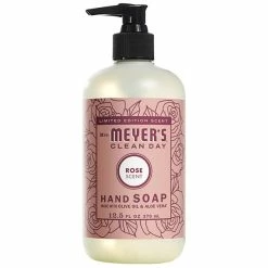 Mrs. Meyer's® Mrs. Meyer's Clean Day 316561 12.5 Oz. Rose Scented Hand Soap With Pump - 6/Case
