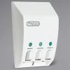 Dispenser Amenities, Inc. Dispenser Amenities 31350 Classic 43.5 Oz. White 3-Chamber Wall Mounted Locking Bulk Amenity Dispenser -GOJO Sale Online 2011266