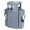 Commercial Zone 757103 Islander Series Aruba-6 42 Gallon Gray Rectangular Double-Sided Waste / Windshield Service Center With 2 Paper Towel Dispensers, 2 Squeegees, 2 Wash Stations, And 2 Glove Dispensers 4 Commercial Zone 757103 Islander Series Aruba-6 42 Gallon Gray Rectangular Double-Sided Waste / Windshield Service Center With 2 Paper Towel Dispensers, 2 Squeegees, 2 Wash Stations, And 2 Glove Dispensers -GOJO Sale Online 2062700