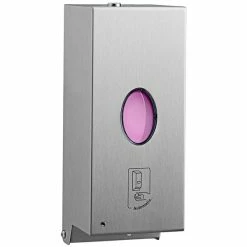 Bobrick B-2012 850 ML Stainless Steel Automatic Hands-Free Liquid Hand / Dish Soap Dispenser