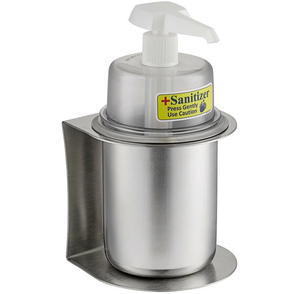 Steril-Sil CHS-1-DCHP 30 Oz. Stainless Steel Refillable Hand Soap / Sanitizer Dispenser 2 Steril-Sil CHS-1-DCHP 30 Oz. Stainless Steel Refillable Hand Soap / Sanitizer Dispenser - Image 2