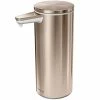 Simplehuman ST1046 9 Oz. Rose Gold Stainless Steel Soap / Sanitizer Dispenser With Touchless Sensor Pump 2 Simplehuman ST1046 9 Oz. Rose Gold Stainless Steel Soap / Sanitizer Dispenser With Touchless Sensor Pump -GOJO Sale Online 2082401