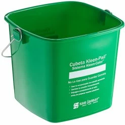 San Jamar KP196KCGN 6 Qt. Green Cleaning Kleen-Color Pail -GOJO Sale Online 2114788