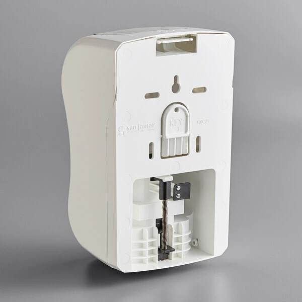 San Jamar SF970WHCL Summit Rely White Manual Foam Hand Soap And Sanitizer Dispenser - 5 3/16" X 4" X 8 7/8" 2 San Jamar SF970WHCL Summit Rely White Manual Foam Hand Soap And Sanitizer Dispenser - 5 3/16" X 4" X 8 7/8" - Image 2