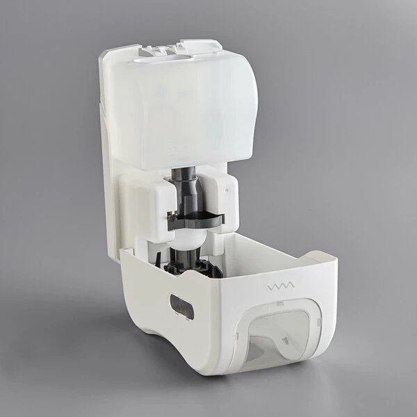 San Jamar SF970WHCL Summit Rely White Manual Foam Hand Soap And Sanitizer Dispenser - 5 3/16" X 4" X 8 7/8" 4 San Jamar SF970WHCL Summit Rely White Manual Foam Hand Soap And Sanitizer Dispenser - 5 3/16" X 4" X 8 7/8" - Image 4