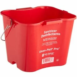 San Jamar KPP196RD 6 Qt. Red Sanitizing Kleen-Pail Pro Bucket -GOJO Sale Online 2129261