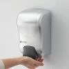 San Jamar SF970SS Summit Rely Silver Manual Foam Hand Soap And Sanitizer Dispenser - 5 3/16" X 4" X 8 7/8" -GOJO Sale Online 2133733