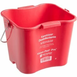 San Jamar KPP256RD 8 Qt. Red Sanitizing Kleen-Pail Pro Bucket -GOJO Sale Online 2136028