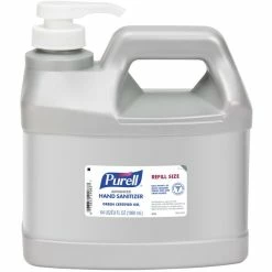 Purell® 9684-04 Advanced Green Certified 64 Oz. / 1/2 Gallon Gel Hand Sanitizer Refill Bottle With Pump - 4/Case