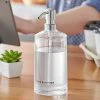 American Metalcraft DPPR20 20 Oz. Clear Plastic Round Refillable Hand Sanitizer Dispenser With Silkscreen And Stainless Steel Pump 3 American Metalcraft DPPR20 20 Oz. Clear Plastic Round Refillable Hand Sanitizer Dispenser With Silkscreen And Stainless Steel Pump -GOJO Sale Online 2171160
