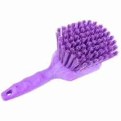 Carlisle 40541EC68 Sparta Spectrum 8" Purple General Clean Up / Pot Scrub Brush