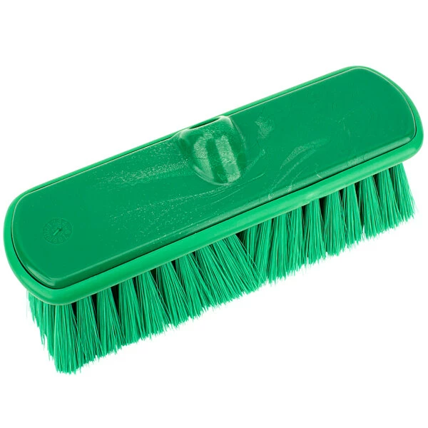 Carlisle 40050EC09 Sparta Flo Thru 9 1/2" Green Flagged Vehicle And Wall Cleaning Brush 1 Carlisle 40050EC09 Sparta Flo Thru 9 1/2" Green Flagged Vehicle And Wall Cleaning Brush
