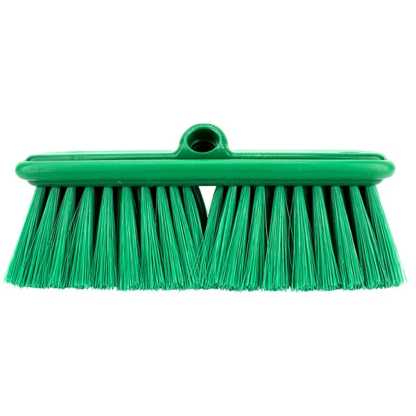 Carlisle 40050EC09 Sparta Flo Thru 9 1/2" Green Flagged Vehicle And Wall Cleaning Brush 3 Carlisle 40050EC09 Sparta Flo Thru 9 1/2" Green Flagged Vehicle And Wall Cleaning Brush - Image 3