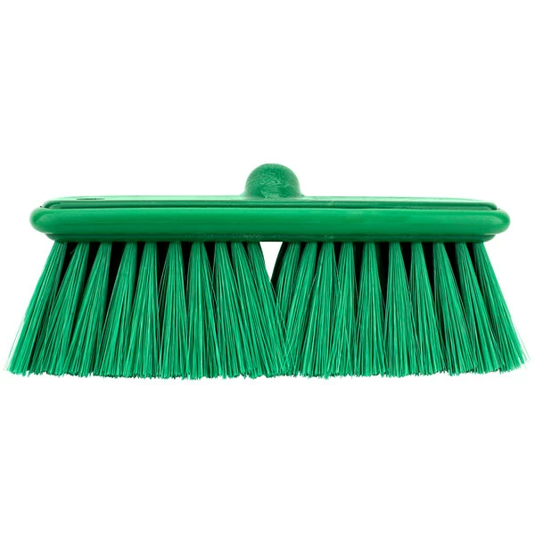 Carlisle 40050EC09 Sparta Flo Thru 9 1/2" Green Flagged Vehicle And Wall Cleaning Brush 4 Carlisle 40050EC09 Sparta Flo Thru 9 1/2" Green Flagged Vehicle And Wall Cleaning Brush - Image 4