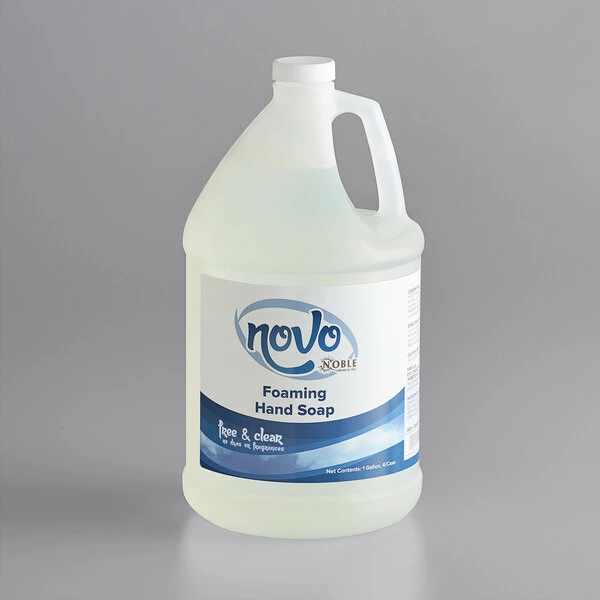 Novo By Noble Chemical Noble Chemical Novo 1 Gallon / 128 Oz. Free & Clear Foaming Hand Soap - 4/Case 2 Novo By Noble Chemical Noble Chemical Novo 1 Gallon / 128 Oz. Free & Clear Foaming Hand Soap - 4/Case - Image 2