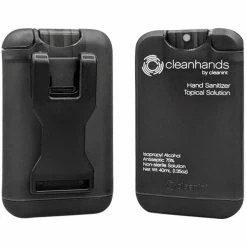 Cleanint, LLC Cleanint Cleanhands CH02RET-BLK Black Clip-On Hand Sanitizer Dispenser - 2/Pack