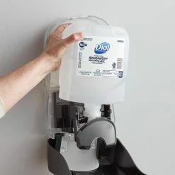 Dial® Dial DIA19708 1700 Universal Manual 1.2 Liter Antibacterial Gel Hand Sanitizer Refill