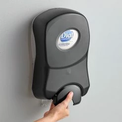 Dial® Dial DIA20075 1700 1.7 Liter Smoke Universal Manual Foaming Hand Soap / Hand Sanitizer Dispenser
