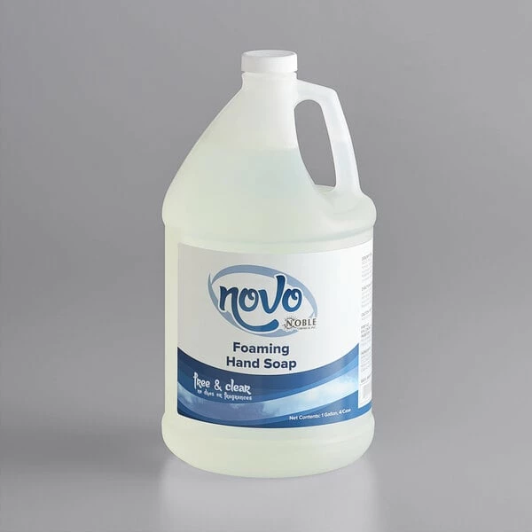 Novo By Noble Chemical Noble Chemical Novo 1 Gallon / 128 Oz. Free & Clear Foaming Hand Soap 2 Novo By Noble Chemical Noble Chemical Novo 1 Gallon / 128 Oz. Free & Clear Foaming Hand Soap - Image 2